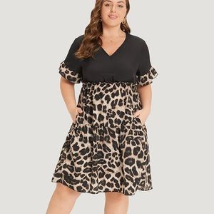BloomChic Tiered Animal print dress